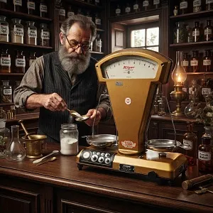 Редкость! Винтажные Настольные Механические Весы высокой точности «Fulgor - Balance Type 20», Италия -1961 год.