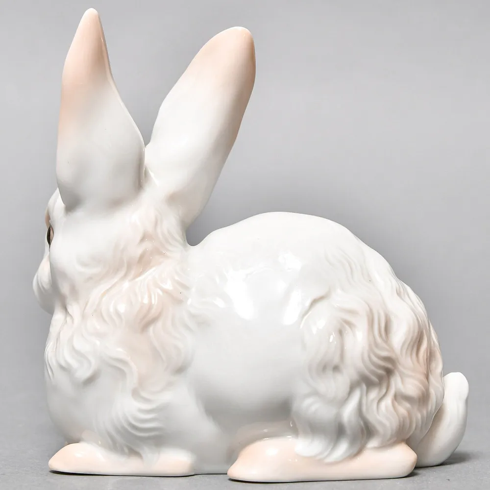 Коллекционная Фарфоровая статуэтка «Белый Кролик», Rosenthal Германия - 1938 год. 