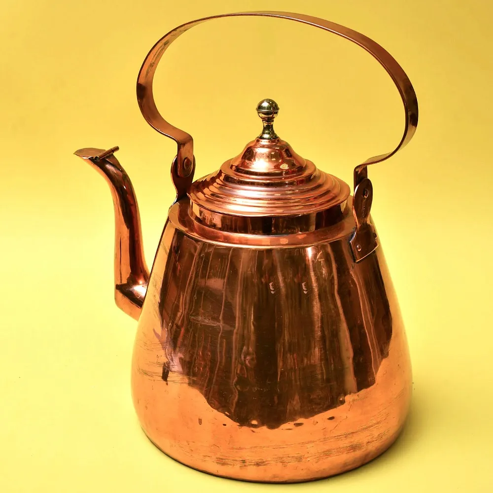 Большой Антикварный Медный Чайник на 12 литров. Германия начало ХХ века.