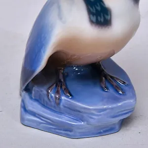 Коллекционная Фарфоровая Статуэтка «ПТИЦА. ЗИМОРОДОК», Bing&Grøndahl Дания, 1970 - 1983 гг.