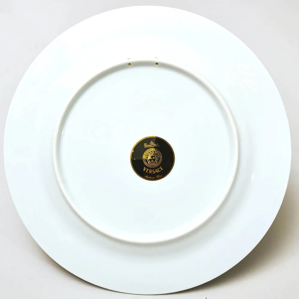 «MEDUSA BLUE» - Коллекционная Фарфоровая Тарелка - Блюдо, VERSACE, Rosenthal Германия.
