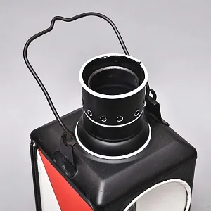 Большой Антикварный Железнодорожный Керосиновый Сигнальный Фонарь, Франция начало ХХ века.