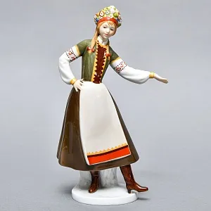 Коллекционная Фарфоровая статуэтка «Наташа. Русский танец», GOEBEL Германия - 1986 год. 