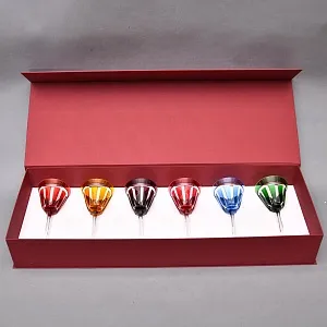 Редкость! Шесть Хрустальных Бокалов для Вина серия «CARAT», Limited Edition NACHTMANN Германия, конец ХХ века.