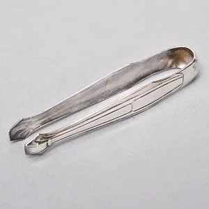 Винтажная Металлическая сахарница с щипчиками «СТРЕКОЗЫ», Англия - середина ХХ века. 