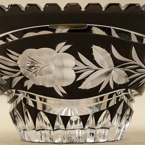 Винтажная Конфетница - Блюдо - Фруктовница, Цветной Хрусталь, SCHONBORNER, Германия 60-е гг.