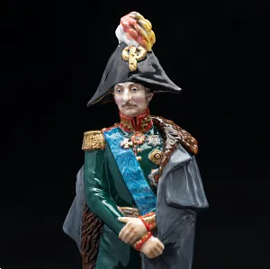 Коллекционная Авторская Статуэтка «Генералы Отечественной Войны 1812 года - Витгенштейн П.Х.», фарфор, Россия.
