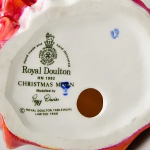 Коллекционная Фарфоровая статуэтка «Рождественское утро. Девушка с муфтой» , Royal Doulton Англия.