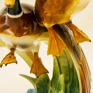 Большая Фарфоровая Статуэтка «Птицы - Взлетающие утки», Hutschenreuther,  Германия -1970 год.