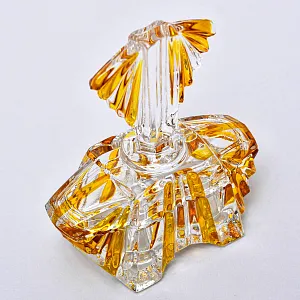 Коллекционная Шкатулка из Цветного Хрусталя, Германия 60 -е годы ХХ века.