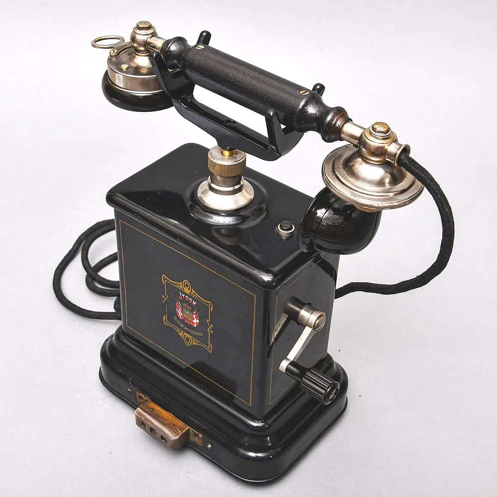 Старинный Настольный Телефонный аппарат - Телефон «JYDSK - Telefon Aktieselskab», Дания -1908 год.