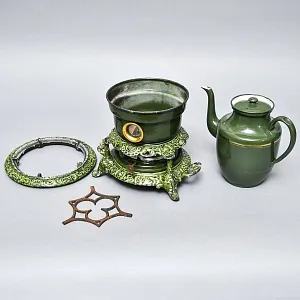 Редкость! Антикварная Керосиновая Горелка - Плитка - Керогаз с Чайником, GEORG HALLER Германия -20 гг.