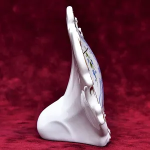 Фарфоровая Настольная плакетка «Незабудки», HEREND Венгрия, вторая половина ХХ века.