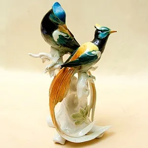 Пара Птиц - Фарфоровая Статуэтка «Райские птицы», Карл Энс / Karl Ens, Германия 50гг.