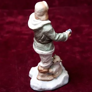 «Полярники» - Авторская Коллекционная Парная Фарфоровая Статуэтка, Дулёво Россия.