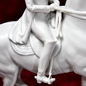 Редкая! Коллекционная Фарфоровая статуэтка «РЫСЬ», Wiener Porzellanmanufaktur Augarten, Австрия, середина ХХ века.