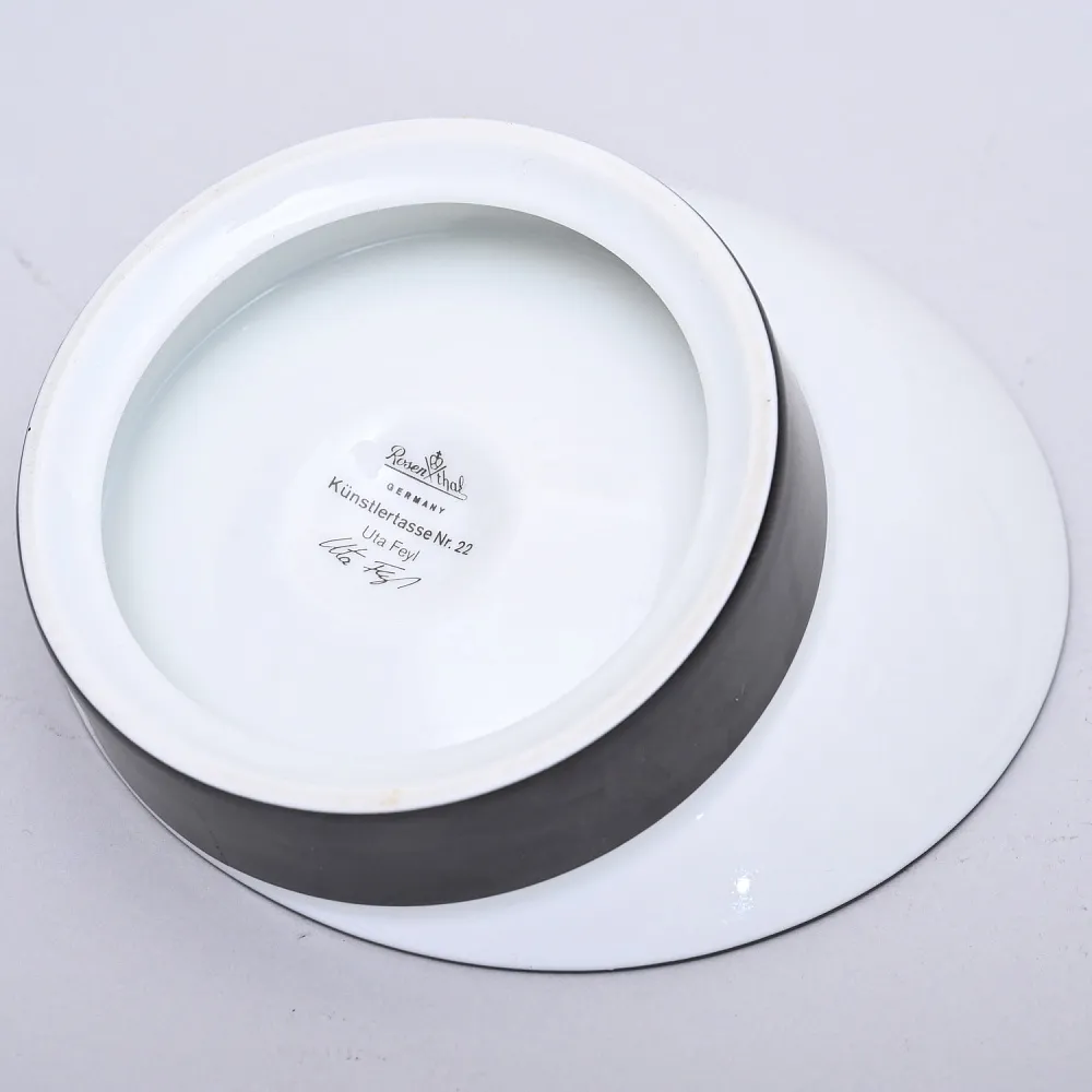 Коллекционная Авторская Чайная Пара модель nr. 22, Фарфор Rosenthal, Германия.