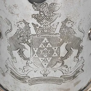 Антикварная Бутылочная передача - Сервировочная Подставка для Бутылок, Silverpalted Металл, SHEFFIELD Англия. 