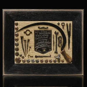 Настенное Коллекционное Панно - Картина «Старинные Инструменты - Серп», Россия XIX век.