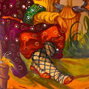 Редкие!!! Большие Антикварные Парные Вазы «Персидские мотивы», Франция VIEUX PARIS.