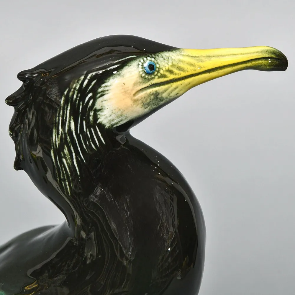 Редкость!  Птица - Большая Фарфоровая статуэтка «Баклан» Карл Энс / Karl Ens, Германия -50 гг.