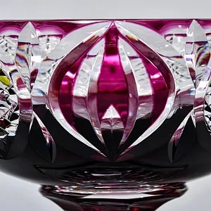 Редкость!!! Роскошная Фруктовница - Хрустальная Ваза на ноге, VAL SAINT LAMBERT, Бельгия -60 гг.