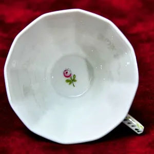 Редкая!!! Коллекционная Кофейная пара «Цветочный орнамент», фарфор Nymphenburg, Германия.