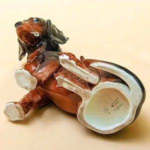 Редкость!!! Фарфоровая Статуэтка «Собака - Такса», Карл Энс / Karl Ens Германия, 30-е гг.