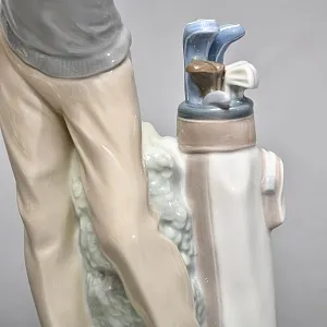 Редкая! Большая Коллекционная Фарфоровая статуэтка «Гольфист» Lladro, Испания.
