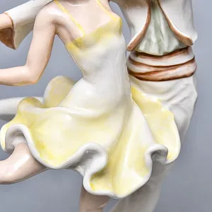 Коллекционная Фарфоровая статуэтка «Танец в стиле Модерн», Hutschenreuther Германия, 1946 - 1948 годы. 