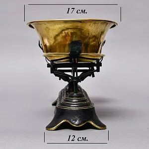 Антикварные Чугунные Кухонные - Аптекарские весы FОRCE BALANCE на 2кг. Франция начало ХХ века!