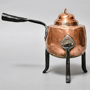 Старинный Медный Чайник - Бульотка - Запарник, Франция начало ХХ века.