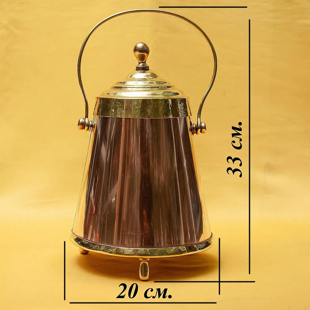 Редкость!!! Антикварное Медное Ведро для Угля - Зольник. Англия начало ХХ века.