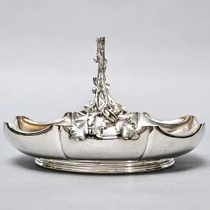 Металлическая Сухарница - Конфетница - Фруктовница, Silverplate, Mappin & Webbs Англия. 