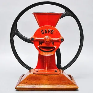 Большая Антикварная Чугунная Ручная Механическая Мельница - Кофемолка, Германия начало ХХ века. 