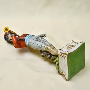 Коллекционная Фарфоровая статуэтка «Солдат. Гусар - горнист» из серии «Армия Наполеона», Capodimonte Италия.