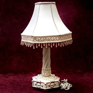 Фарфоровая Настольная Электрическая Лампа - Светильник SANDIZELL, Германия 1951-1960 гг.