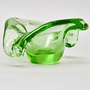 Хрустальная Вазочка - Орешница - Мелочевница «ЗАВИТОК», VAL SAINT LAMBERT Бельгия.