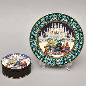 Коллекционная Шкатулка «ЖАР-ПТИЦА» из серии «Русские Сказки», Фарфор VIlleroy&Boch Германия.