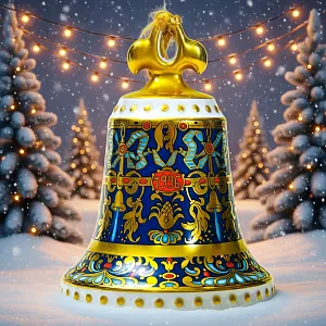 Коллекционный Фарфоровый Колокольчик «Рождество -1996 год», Hutschenreuther Германия.