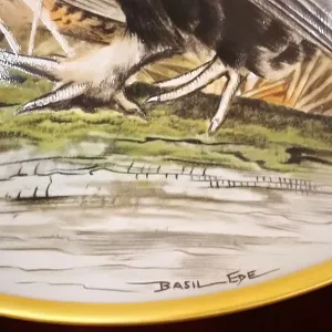 Коллекционная Тарелка «Тетерев - Тетёрки» Фарфор Лимож Limoges Франция 1979 год.