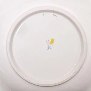 Коллекционное Фарфоровое Блюдо «Букет с розой», MEISSEN Германия, первая половина ХХ века. 