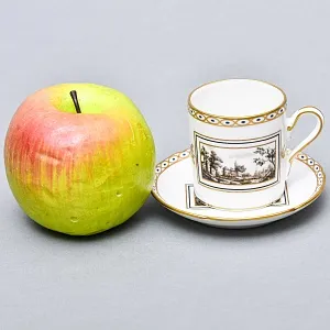 Редкость! Коллекционная Кофейная Пара «FIESOLE» Фарфор RICHARD GINORI, Италия.