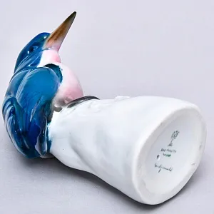 Коллекционная статуэтка «Птица - Зимородок», Фарфор Karl Ens Германия, первая половина ХХ века.