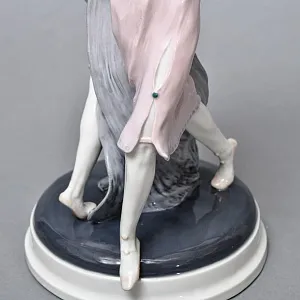 Антикварная Фарфоровая статуэтка «Танцующие девушки», Karl Ens Германия, первая половина ХХ века. 