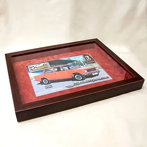 Памятное Подарочное Панно - Картина - Инсталляция «Автомобиль Жигули ВАЗ - 2101 - СССР». 