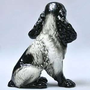 Большая Фарфоровая статуэтка «Спаниель», Goebel Германия, 1971 - 1991 года.