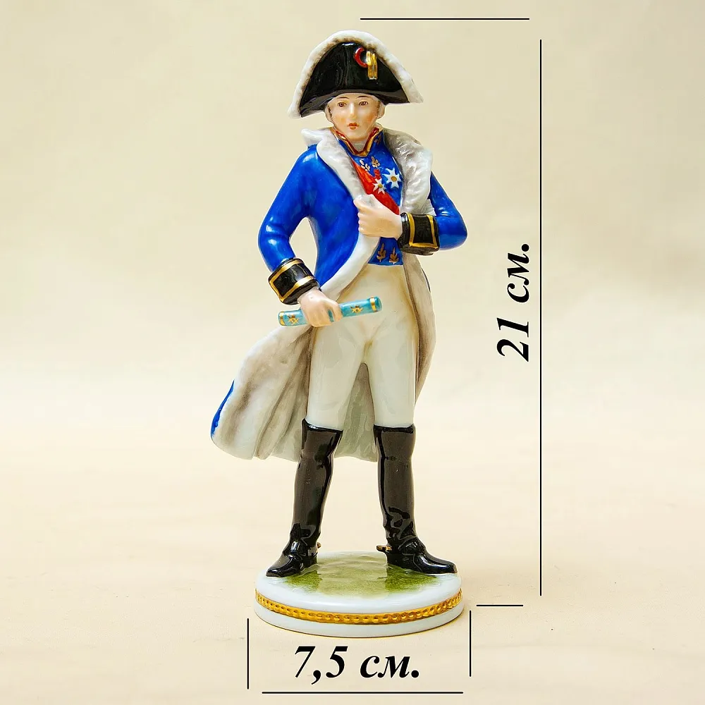 Редкая! Фарфоровая Cтатуэтка «Маршал NEY» из серии «Армия Наполеона», KAISER -1979 год.