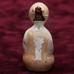 Авторская Фарфоровая статуэтка «Девочка с зеркалом», СССР Сысертский фарфоровый завод, 1960 - 1977 гг.