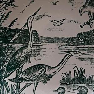 Декоративная Тарелка «Птичий мир» ЗиК Конаково СССР - 1974 год.